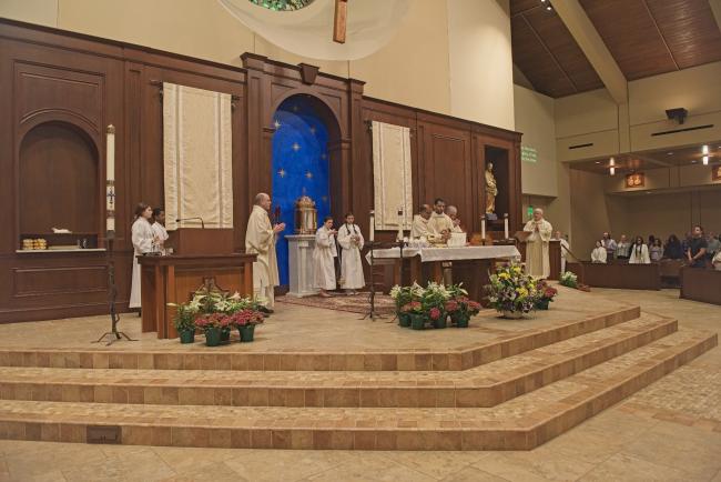 2024-03-30 Easter Vigil Mass.  Photos by Jim Ollick